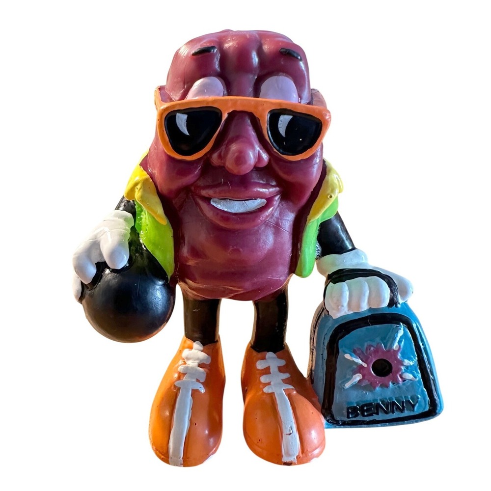 Hardee's Kids Meal Toy 1991 California Raisins Benny the Bowler‎ Figure